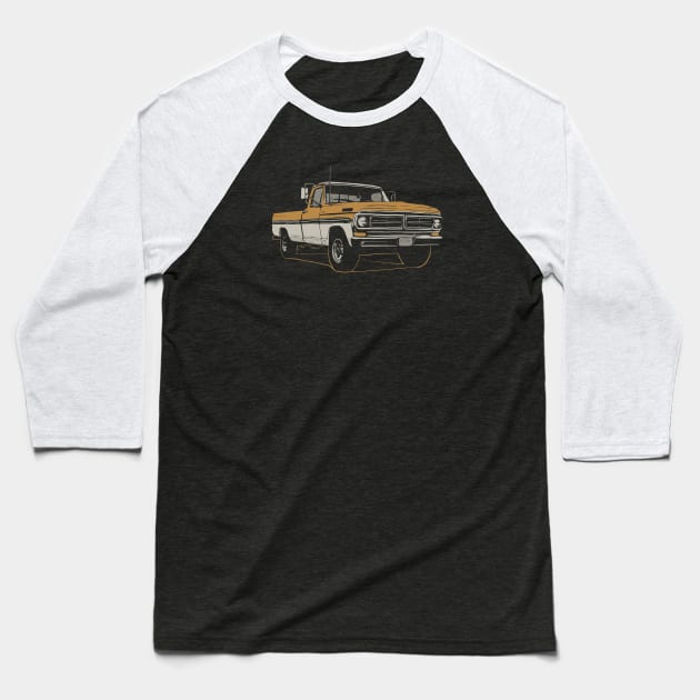 Ford truck Baseball T-Shirt by Saturasi